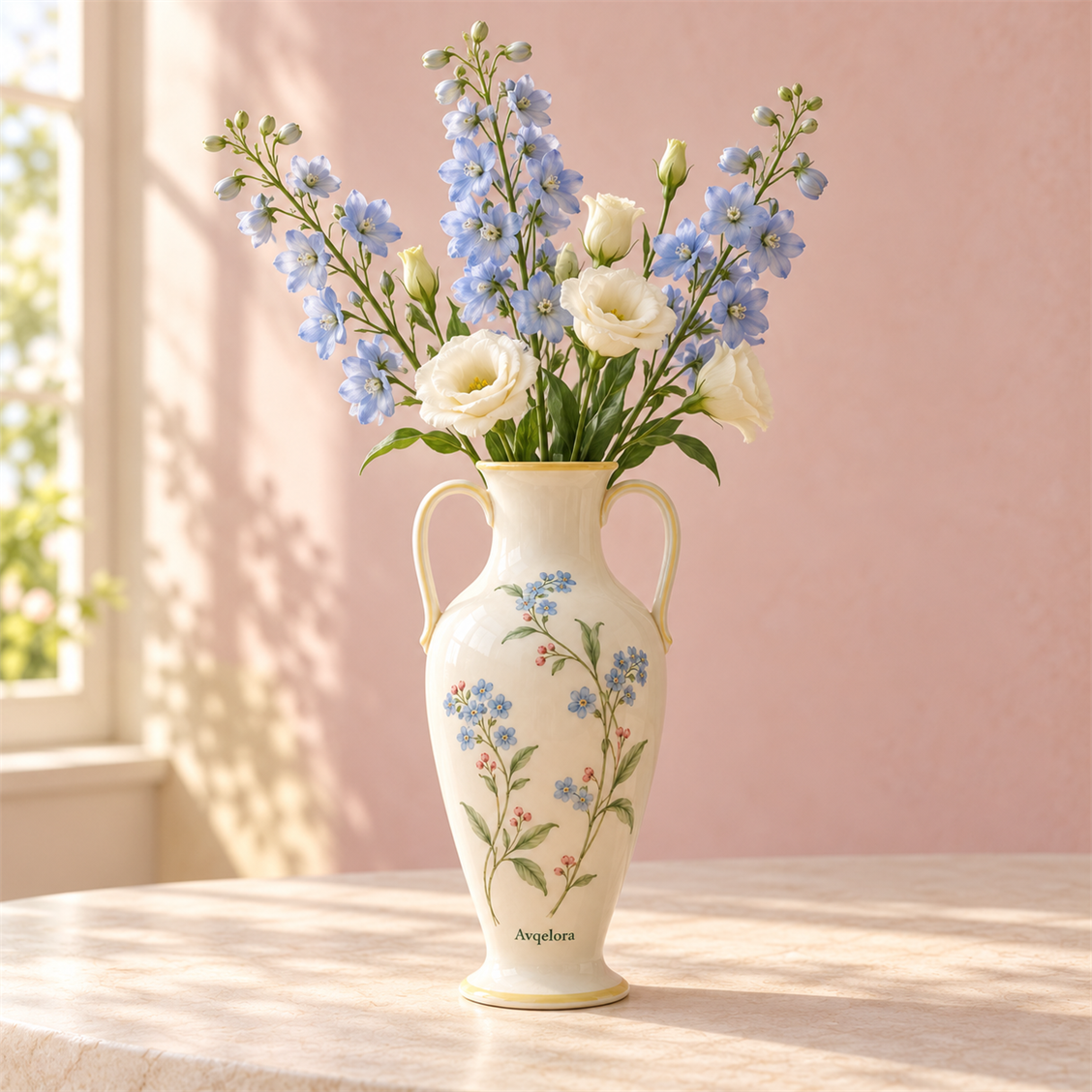 Avqelora Bluebell Handle Vase interior or alternate view