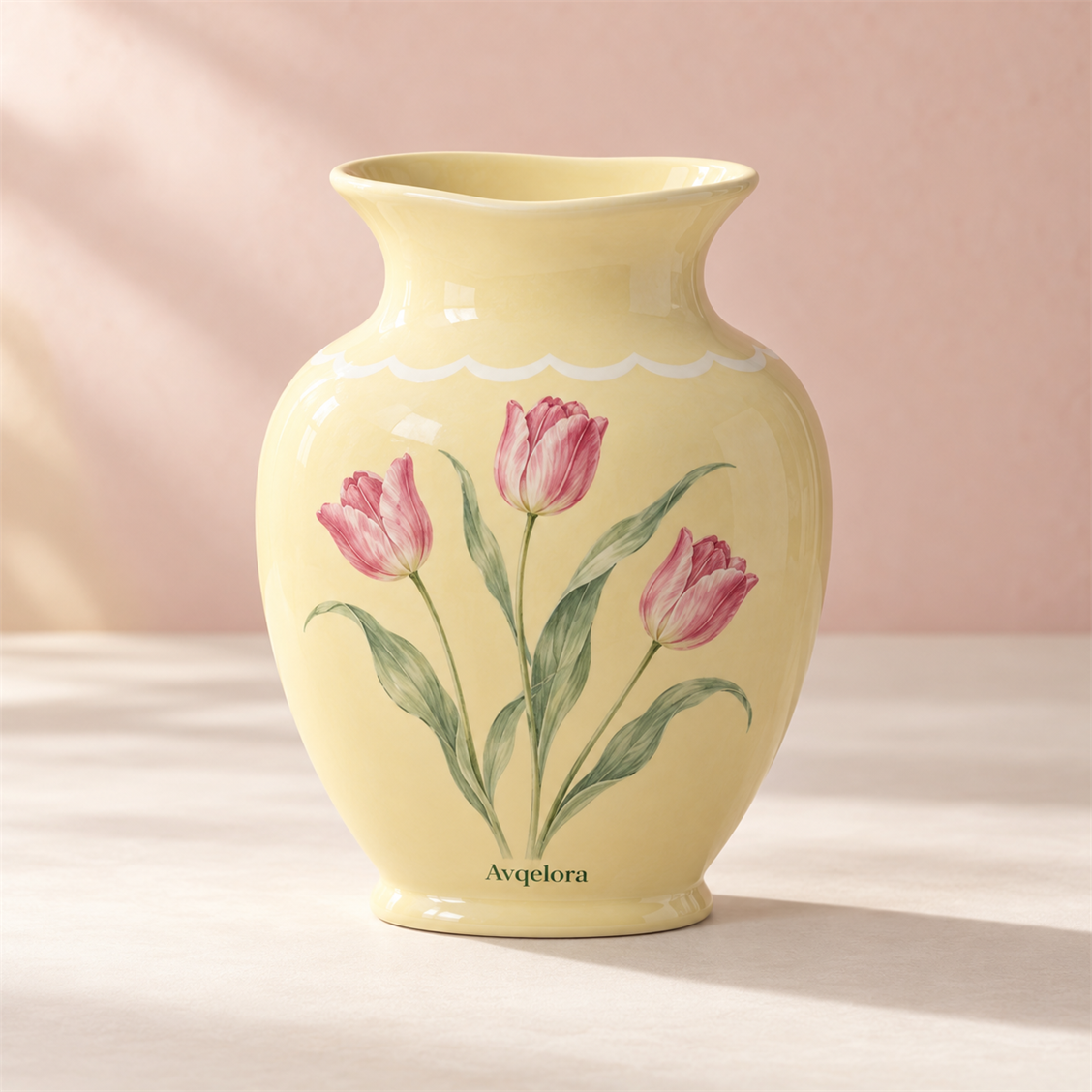 Avqelora Buttercup Tulip Vase closed product view