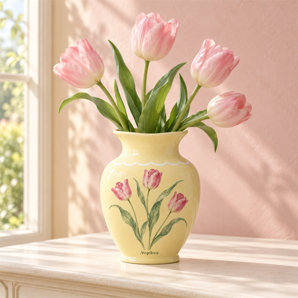 Avqelora Buttercup Tulip Vase interior or alternate view