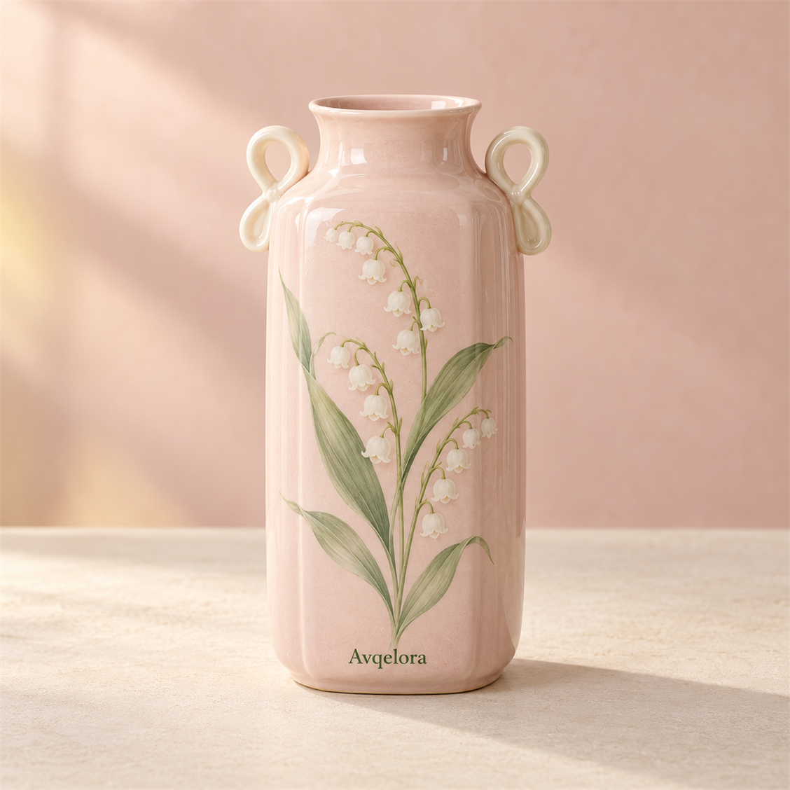 Avqelora Lily Ribbon Vase closed product view