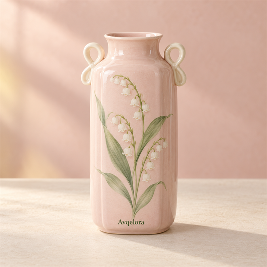 Avqelora Lily Ribbon Vase closed product view